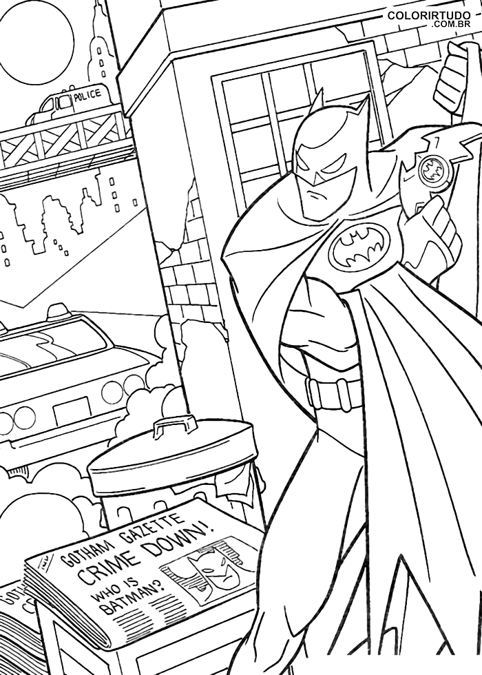 desenhos para colorir do batman 72