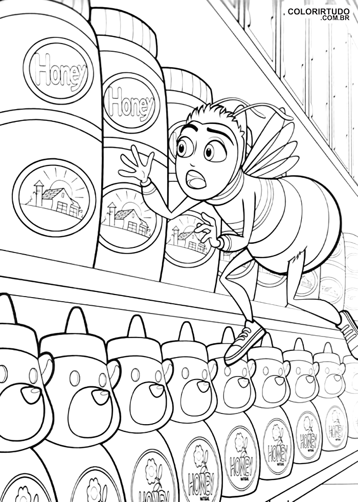 desenhos para colorir do bee movie 30