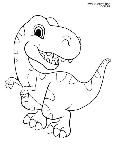 coloriage dinosaure