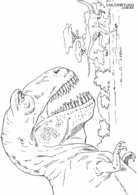 coloriage dinosaure