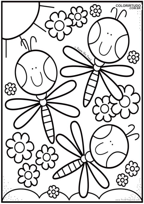 Children's drawing coloring butterfly to print