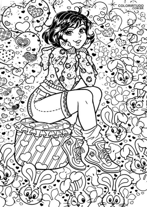 desenho da turma da mônica jovem para pintar