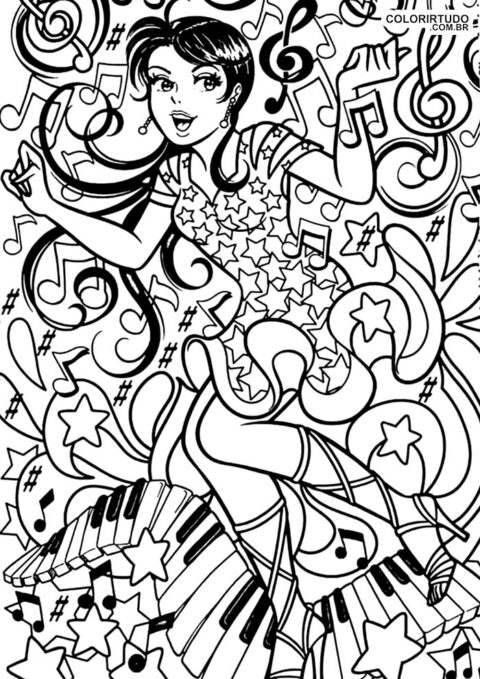 kolorowanka młoda monica