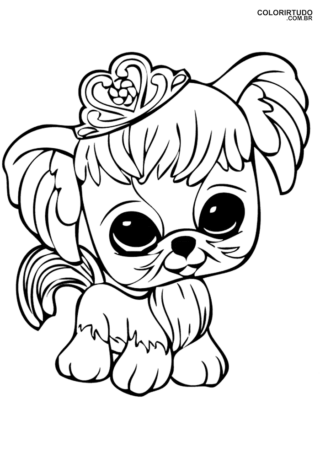 Dibujos para colorear de cachorros lindos