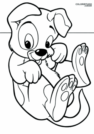 Cachorro para colorear