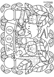 Pagine da colorare di animali