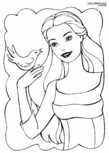 Dibujos de Barbie para colorear e imprimir