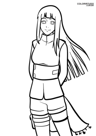 Disegno di Hinata da stampare e colorare