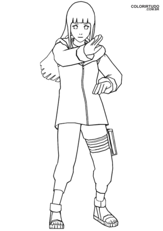 Disegno di Hinata da stampare e colorare