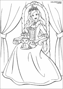 Desenho De Colorir Da Barbie
