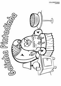 Dibujo de pollo para colorear e imprimir