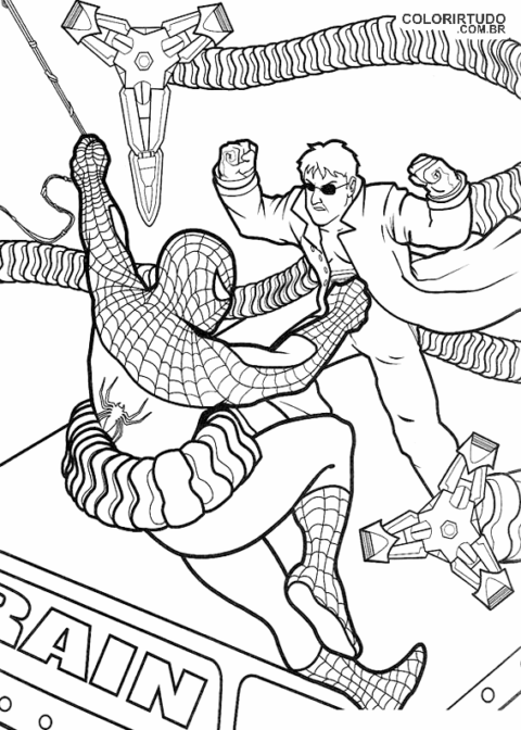 Spider-Man Otto Octavius Kolorowanka