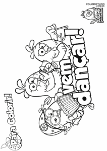 Dibujo de la gallinita moteada para colorear
