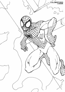 Desenho Homem Aranha Para Pintar