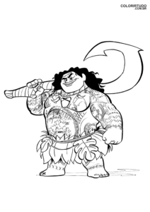 Maui Coloring Page