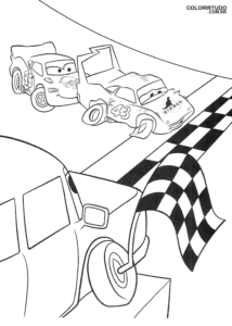 Desenho Mcqueen Carros Para Colorir Chegada