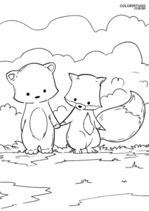 Dibujos para colorear de animales lindos