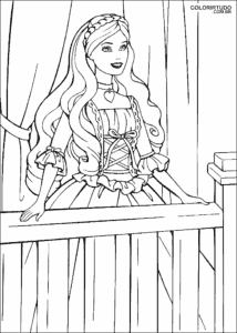 Desenho Para Colorir De Barbie