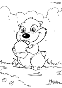 Página para colorear de animales de granja