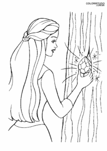 Desenho Para Colorir E Imprimir Da Barbie