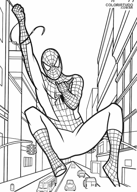 Dibujos para colorear de Spiderman para imprimir