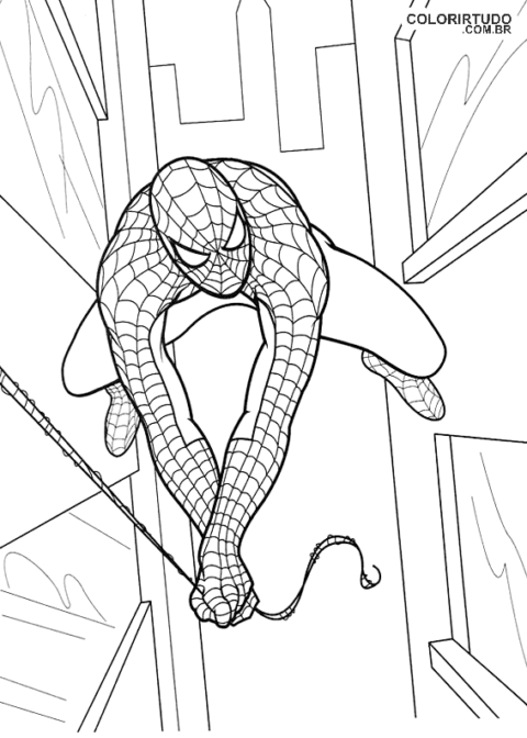 Dibujos para colorear de Spiderman para imprimir