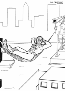 Spiderman Printable Drawing