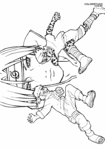 Desenho Sasuke E Naruto Vale Do Fim