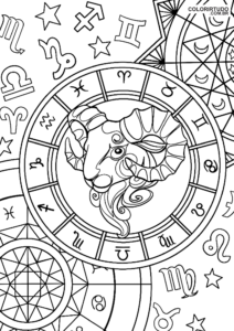 Segni zodiacali da colorare Pagina da colorare Ariete