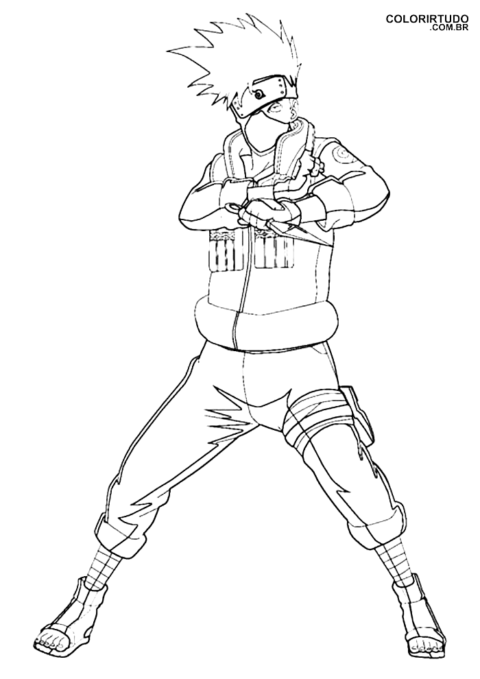 Ausmalbilder Kakashi