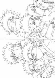 Ausmalbilder Naruto-Figuren