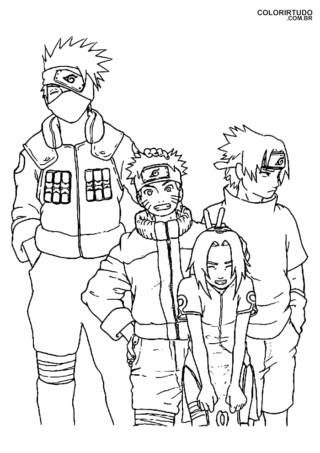 Naruto Time 7 páginas para colorear
