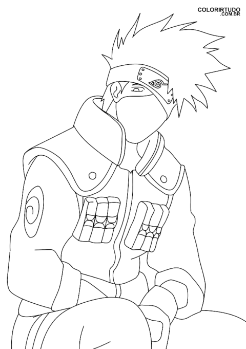 Ausmalbilder Kakashi Naruto