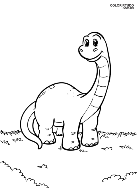 Dessin de dinosaure à colorier