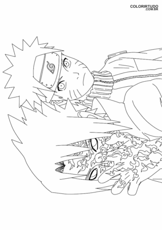 Sasuke-Figur mit Orochimarus Mal