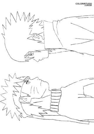 Figurka Sasuke Uchiha i Naruto Uzumaki do pomalowania