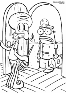 Figuras de Bob Esponja para colorear