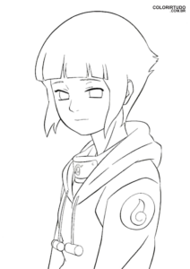 Hinata do wydrukowania i pokolorowania