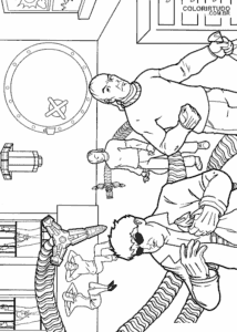 Spiderman Coloring Pages For Printing Dr Otto Octavius Laboratory
