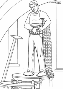 Spiderman To Paint And Color Doctor Otto Octavius