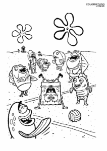 Ausmalbilder Sponge Bob