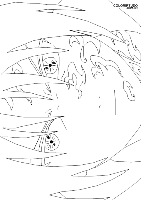 Imagen de Sasuke para colorear e imprimir