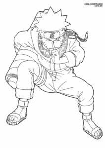 Imagem Para Colorir Do Naruto