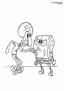 Imprimir páginas para colorear de Bob Esponja
