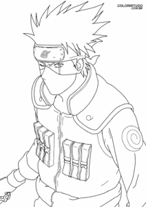 Kakashi Para Colorir