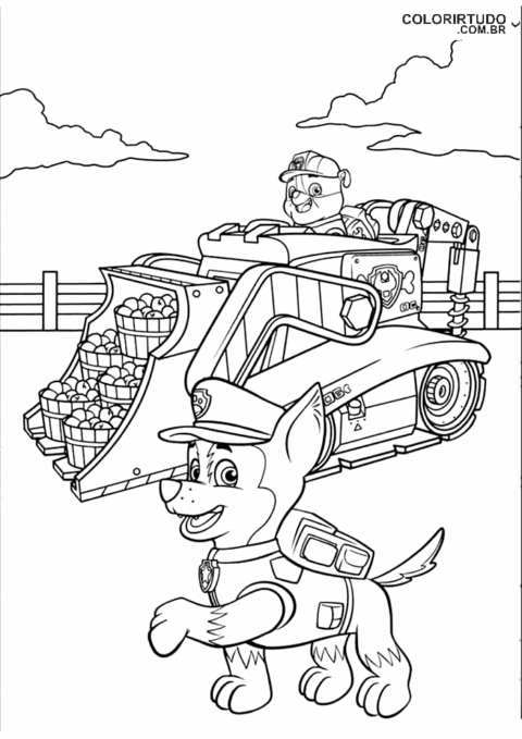 Patrulha Canina Imprimir Colorir