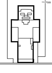 Personaggi Minecraft da colorare Crepper