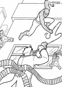 Color Spiderman Doctor Octopus