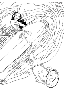 Pagine da colorare della principessa Moana
