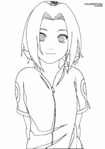 Niño Sakura para imprimir